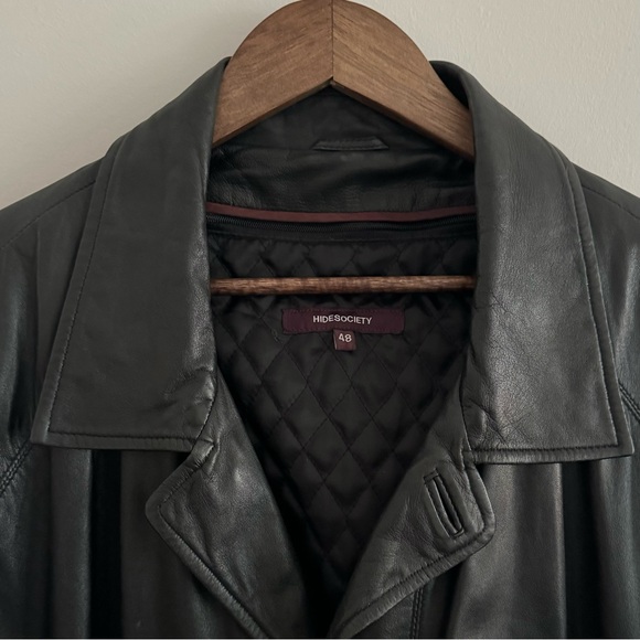 Vintage Black Genuine Leather Jacket - Picture 11 of 11